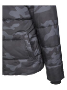 Urban Classics Hooded Camo Puffer Jacket, darkcamo