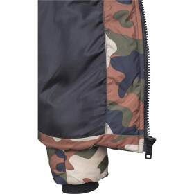 Urban Classics Hooded Camo Puffer Jacket, rustycamo