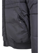 Urban Classics Hooded Peach Puffer Jacket, black