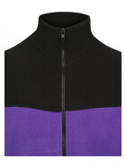 Urban Classics Oversize 2-Tone Polar Fleece Jacket, ultravilolet/black