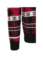 Urban Classics Snowflake Christmas Tree Sweater, black/fire red/white