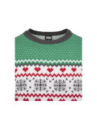 Urban Classics Sausage Dog Christmas Sweater, treegreen/white/red/darkgrey