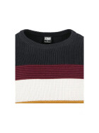 Urban Classics Block Sweater, dnavy/offwhite/port/goldenoak