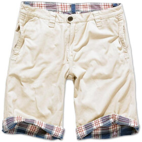 BRANDIT RAIDER Shorts, beige / blue checkered