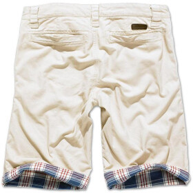 BRANDIT RAIDER Shorts, beige / blue checkered L