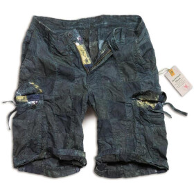 SURPLUS Checkboard Shorts, blue L - 94 cm