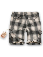 BRANDIT Iron Vintage Shorts, grey checkered XXL