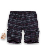 BRANDIT Iron Vintage Shorts, purple checkered S