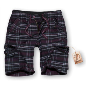 BRANDIT Iron Vintage Shorts, purple checkered XXL