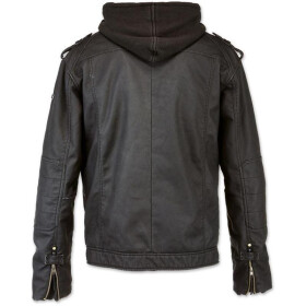 BRANDIT Black Rock Hooded Leather, black L