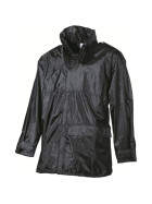 MFH Regenjacke, Polyester mit PVC, schwarz