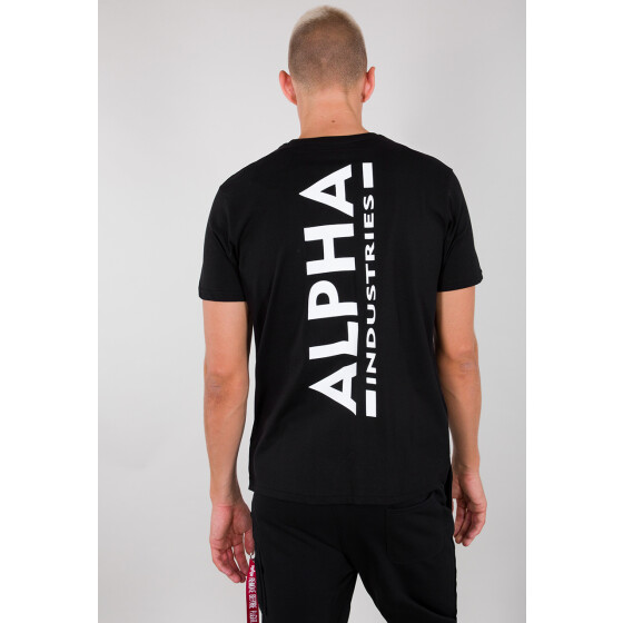 Alpha Industries Backprint T, black