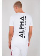 Alpha Industries Backprint T, white