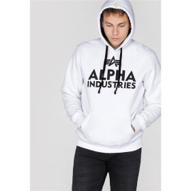Alpha Industries Foam Print Hoody, white