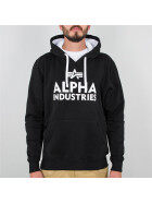 Alpha Industries Foam Print Hoody, black/white