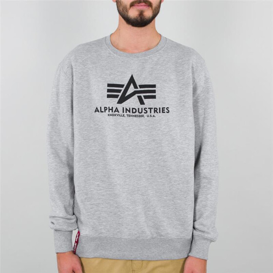 Alpha Industries Basic Sweater, grey heather