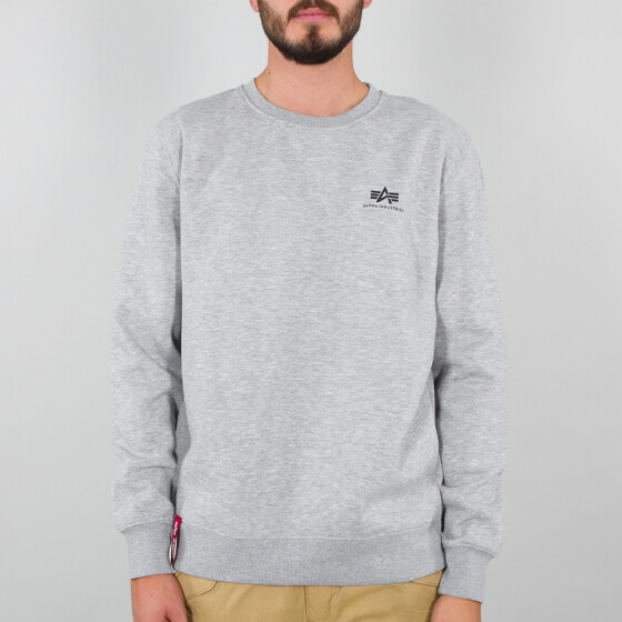 Alpha Industries Basic Sweater Small Logo, grey heather