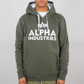 Alpha Industries Foam Print Hoody, dark olive