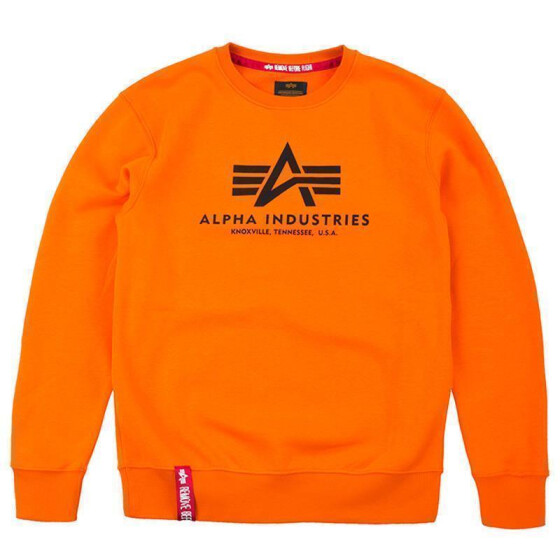 Alpha Industries Basic Sweater, flame orange