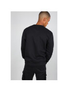 Alpha Industries Basic Sweater, black/neon orange
