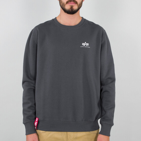 Alpha Industries Basic Sweater Small Logo, greyblack