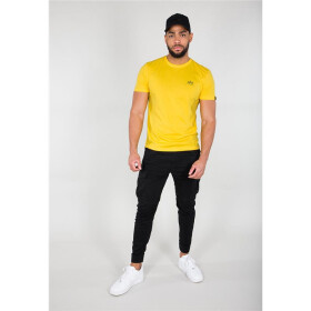 Alpha Industries Basic T Small Logo, prime yellow
