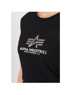 Alpha Industries New Basic T Wmn, black/metalsilver