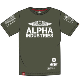 Alpha Industries Rebel T, dark olive