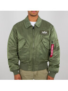 Alpha Industries  CWU 45/P Nylon Flight Jacket , sage green