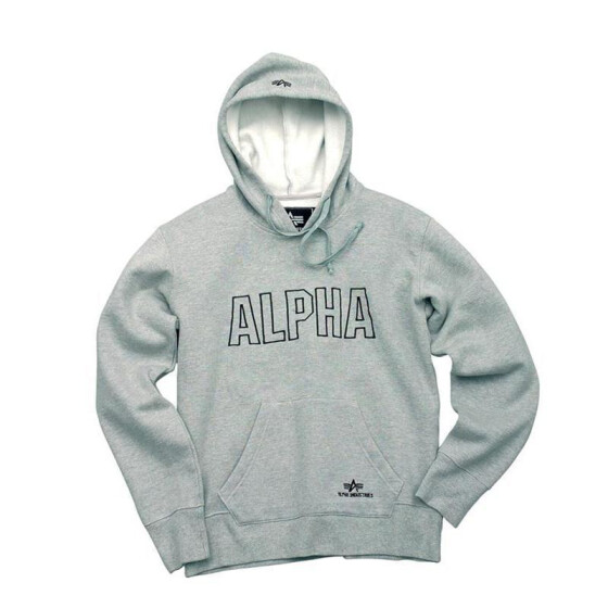 Alpha Industries  Track Hoody, grey heather