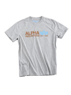 Alpha Industries Basic T Print 17, grey heather