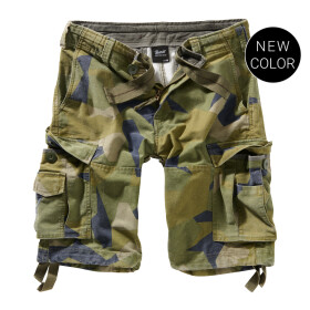 BRANDIT Army Vintage Shorts, swedish camo