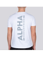 Alpha Industries Backprint T Reflective Print, white/reflectiv
