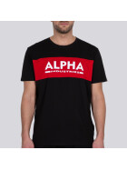 Kopie von Alpha Industries Alpha Inlay T, black/red