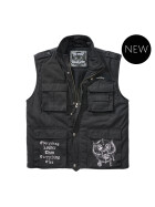 Mot&ouml;rhead Ranger Vest, gef&uuml;ttert, schwarz