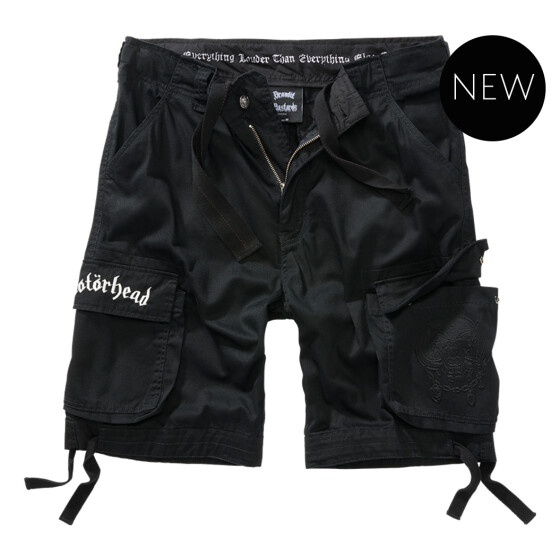 BRANDIT Mot&ouml;rhead Urban Legend shorts, black