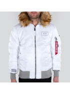 Alpha Industries MA-1 Hooded CW, white