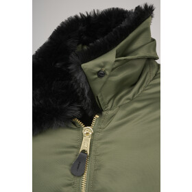BRANDIT MA2 Jacket Fur Collar, oliv