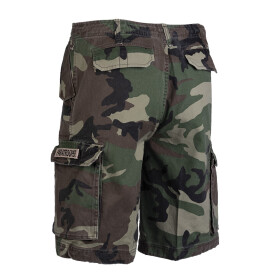 MILTEC Paratrooper Shorts, prewashed, woodland