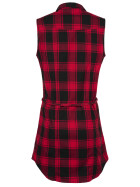 BRANDIT Ladies Longshirt Gracey sleeveless, red-black
