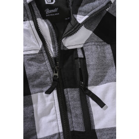 BRANDIT Lumber Vest, white-black
