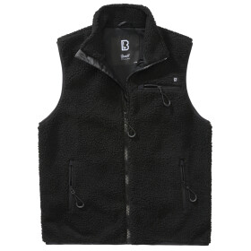 BRANDIT Teddyfleece Vest Men, black