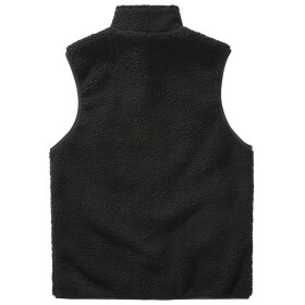 BRANDIT Teddyfleece Vest Men, black