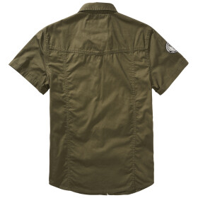 BRANDIT Luis Vintage Shirt, Short Sleeve, olive