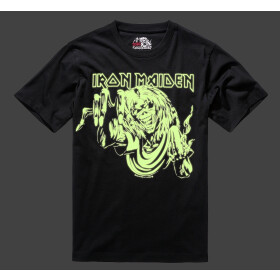BRANDIT Iron Maiden T-Shirt EDDIE Glow, black