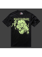 BRANDIT Iron Maiden T-Shirt EDDIE Glow, black