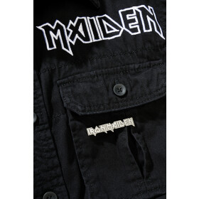 BRANDIT Iron Maiden Vintage Shirt Long Sleeve EDDIE, black