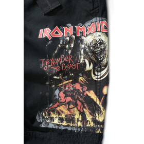 BRANDIT Iron Maiden Pure Vintage Slim Pants NOTB, black