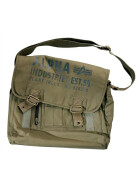 Alpha Industries Cargo Canvas Courier Bag, olive