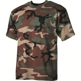 MFH T-Shirt 160g/m&sup2;,halbarm, woodland